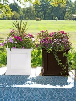 Fairfield Self-Watering Square Planter, 20” X 20” -Plant Sale Shop 39618 3022 001E tif