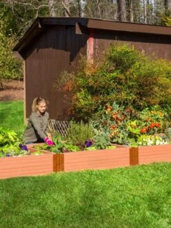 Classic Sienna Composite Raised Bed, 11" High With 2" Board -Plant Sale Shop 8588267 03V tif