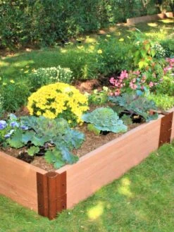 Classic Sienna Composite Raised Bed, 11" High With 2" Board -Plant Sale Shop 8588283 01V tif