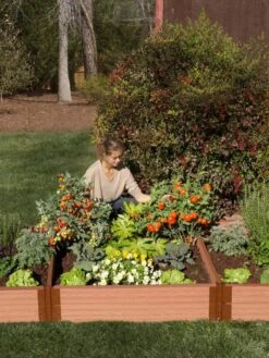 Classic Sienna Composite Raised Bed, 11" High With 2" Board -Plant Sale Shop 8588283 03V tif