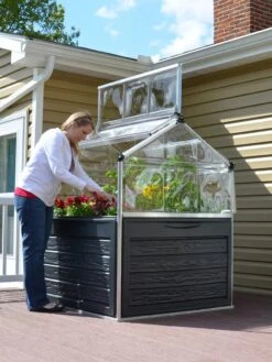 Canopia® By Palram Plant Inn™ Raised Bed Greenhouse, 4' X 4' -Plant Sale Shop 8588308 02V tif