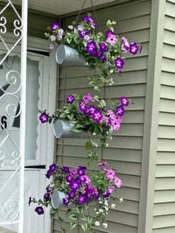 Galvanized Hanging Triple Planter -Plant Sale Shop 8595213 01CUST tif