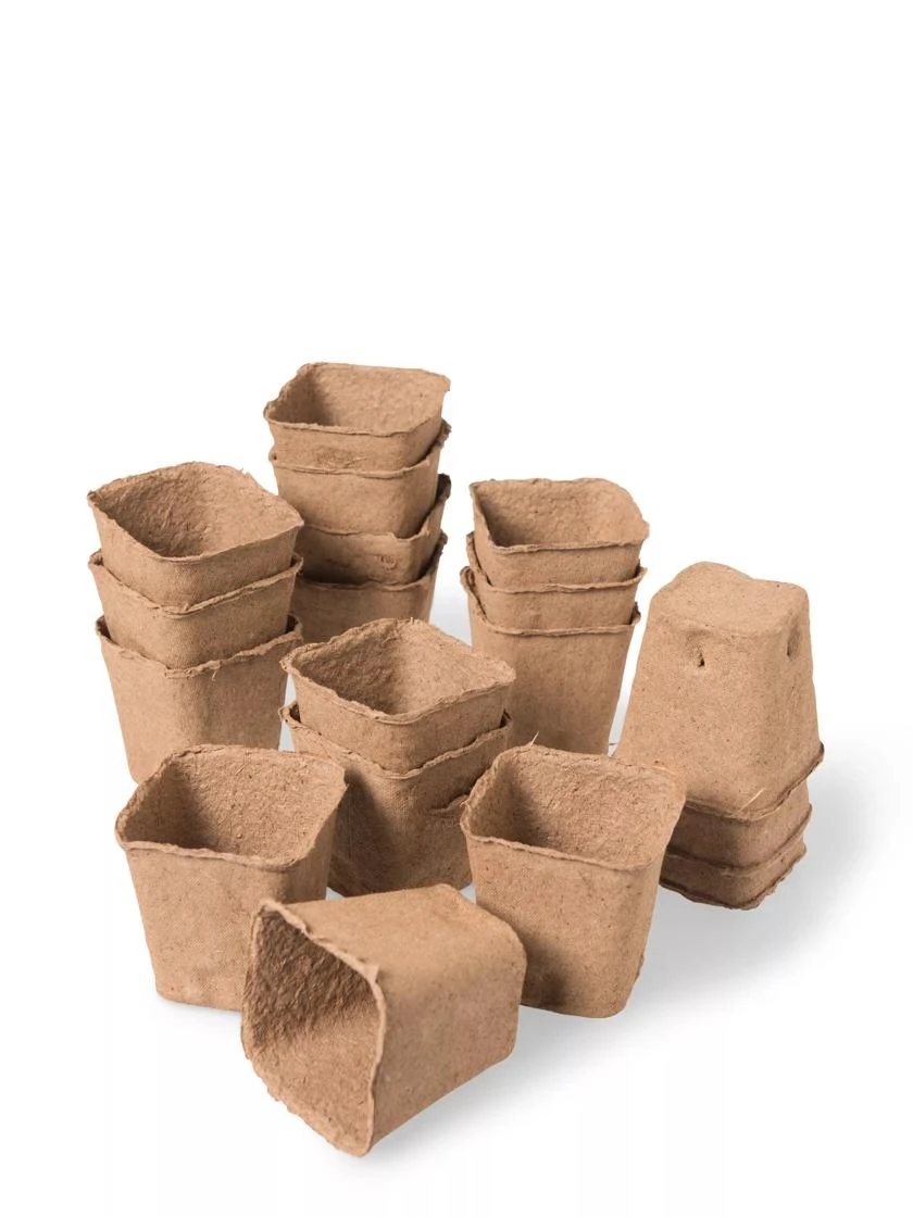 3-1/2” Square Biodegradable Pots, Set Of 18 3 3-1/2” Square Biodegradable Pots, Set Of 18 - Image 3