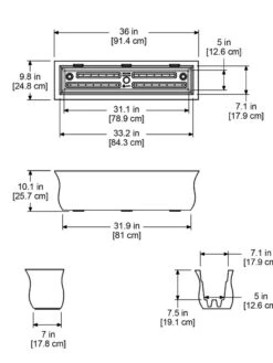 Valencia Window Box, 3' 9 Valencia Window Box, 3' -Plant Sale Shop 8596436 18V tif