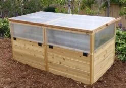 Garden In A Box Cedar Raised Bed With Greenhouse, 3' X 6' 9 Garden In A Box Cedar Raised Bed With Greenhouse, 3' X 6' -Plant Sale Shop 8597082 04V tif
