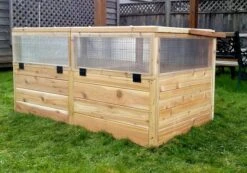 Garden In A Box Cedar Raised Bed With Greenhouse, 3' X 6' 10 Garden In A Box Cedar Raised Bed With Greenhouse, 3' X 6' -Plant Sale Shop 8597082 05V tif
