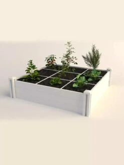 Raised Garden Bed With Grow Grid, 4' X 4' -Plant Sale Shop 8599291 02V