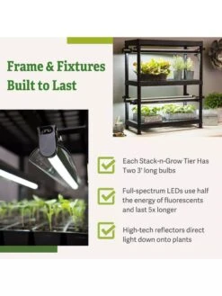 LED Stack-n-Grow Lights - 2-Tier System -Plant Sale Shop 8608906 7
