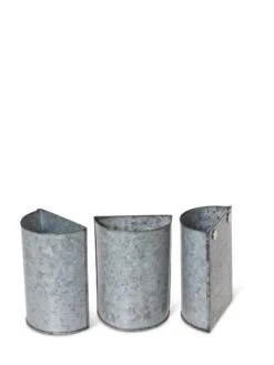 Mini Magnetic Galvanized Planter Pockets, Set Of 3 5 Mini Magnetic Galvanized Planter Pockets, Set Of 3 -Plant Sale Shop 8609216 8714 tif