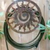 Rustic Sun Wall-Mount Garden Hose Hanger