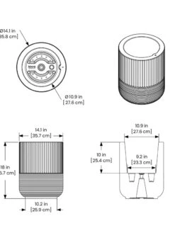 Arden Round Planter -Plant Sale Shop 8613267 01V tif