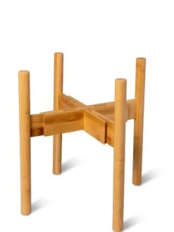 Adjustable Bamboo Plant Stand, Set Of 2 -Plant Sale Shop 8613292 7071