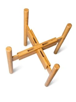 Adjustable Bamboo Plant Stand, Set Of 2 -Plant Sale Shop 8613292 7079