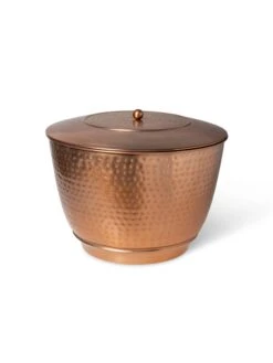 Hammered Copper Hose Pot With Lid -Plant Sale Shop 8613311 5815