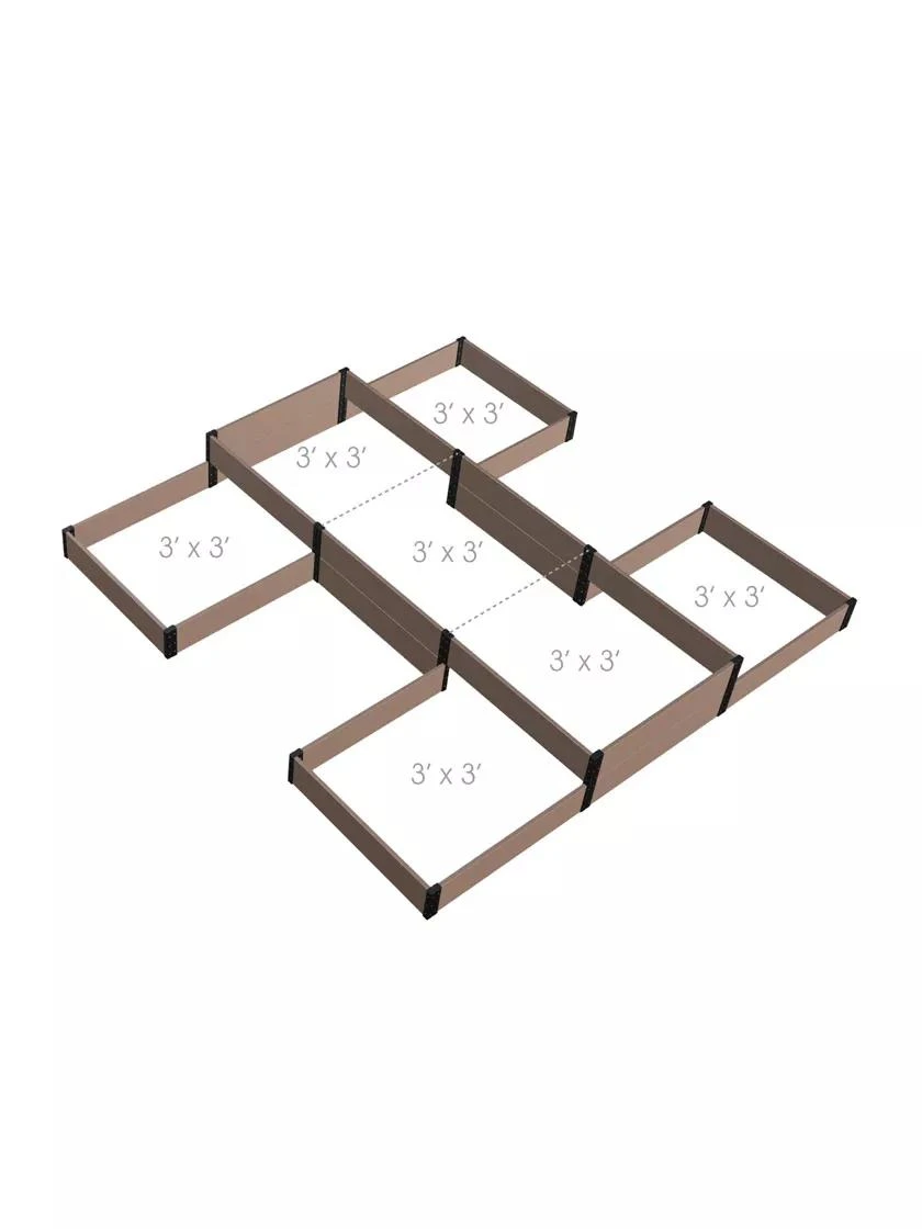 Terraced H-Shape Garden Bed 2 Terraced H-Shape Garden Bed - Image 2