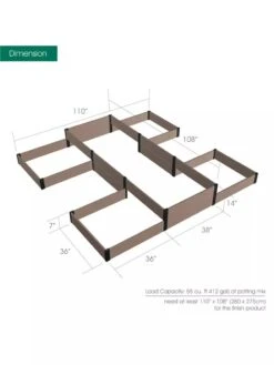 Terraced H-Shape Garden Bed 6 Terraced H-Shape Garden Bed -Plant Sale Shop 8614260 03V 3 4