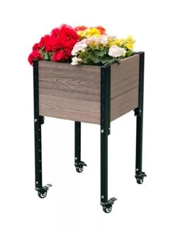 Mobile Elevated Corner Planter -Plant Sale Shop 8614267 02V