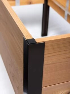 Elevated Planter Box And Space-Maker Pivoting Trellis Set, 2' X 8' -Plant Sale Shop Cedar 0163 tif 8